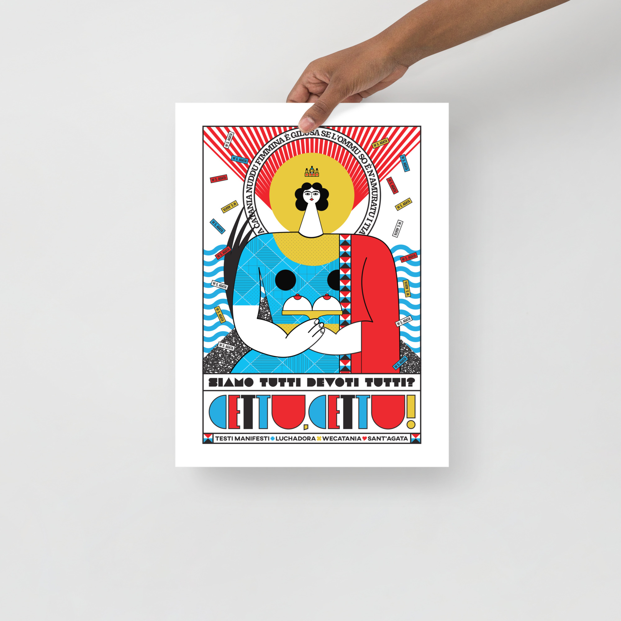 Sant’Agata Tribute Poster – TESTIMANIFESTI & LUCHADORA x WECATANIA