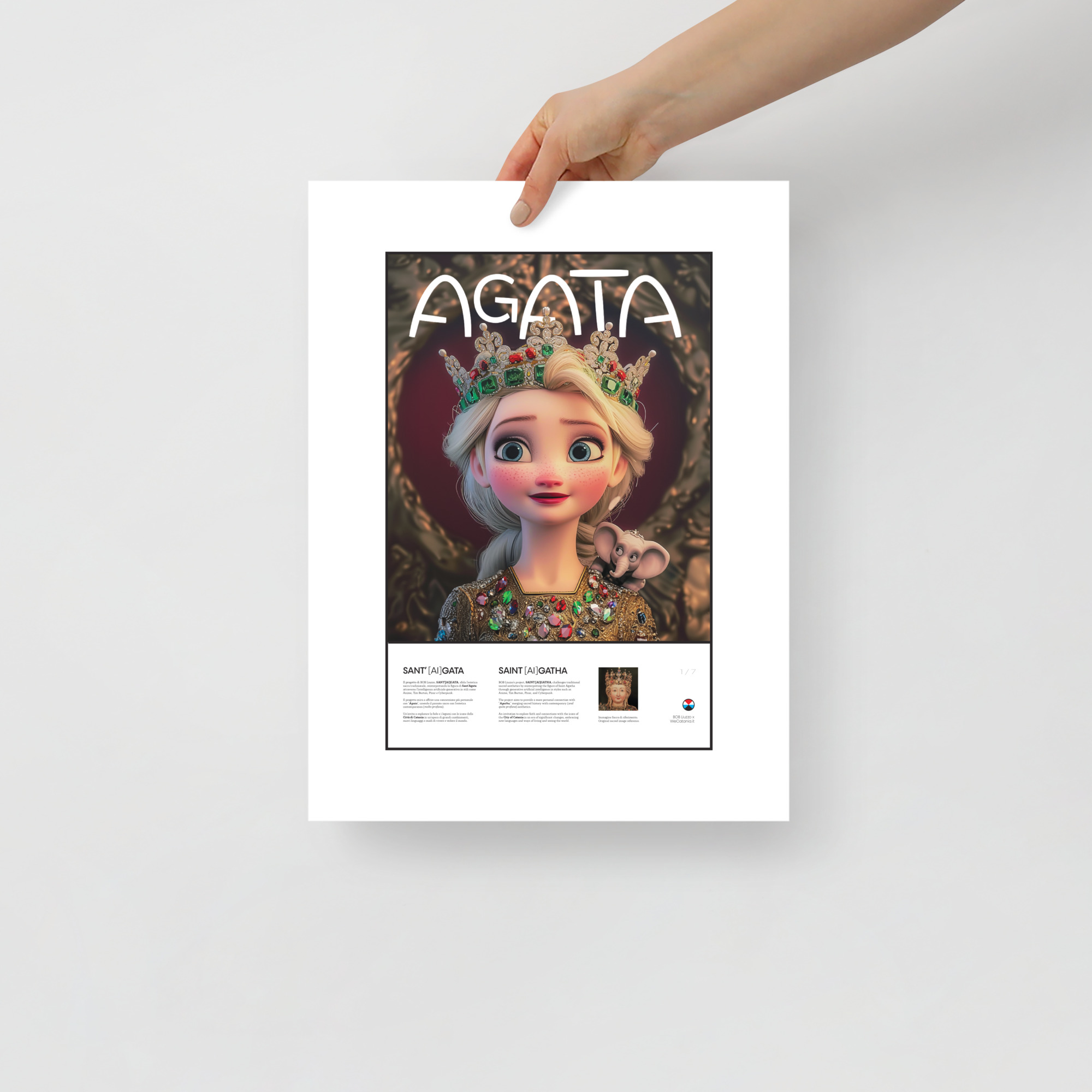 Sant'[AI]gata - Pixar Style Poster