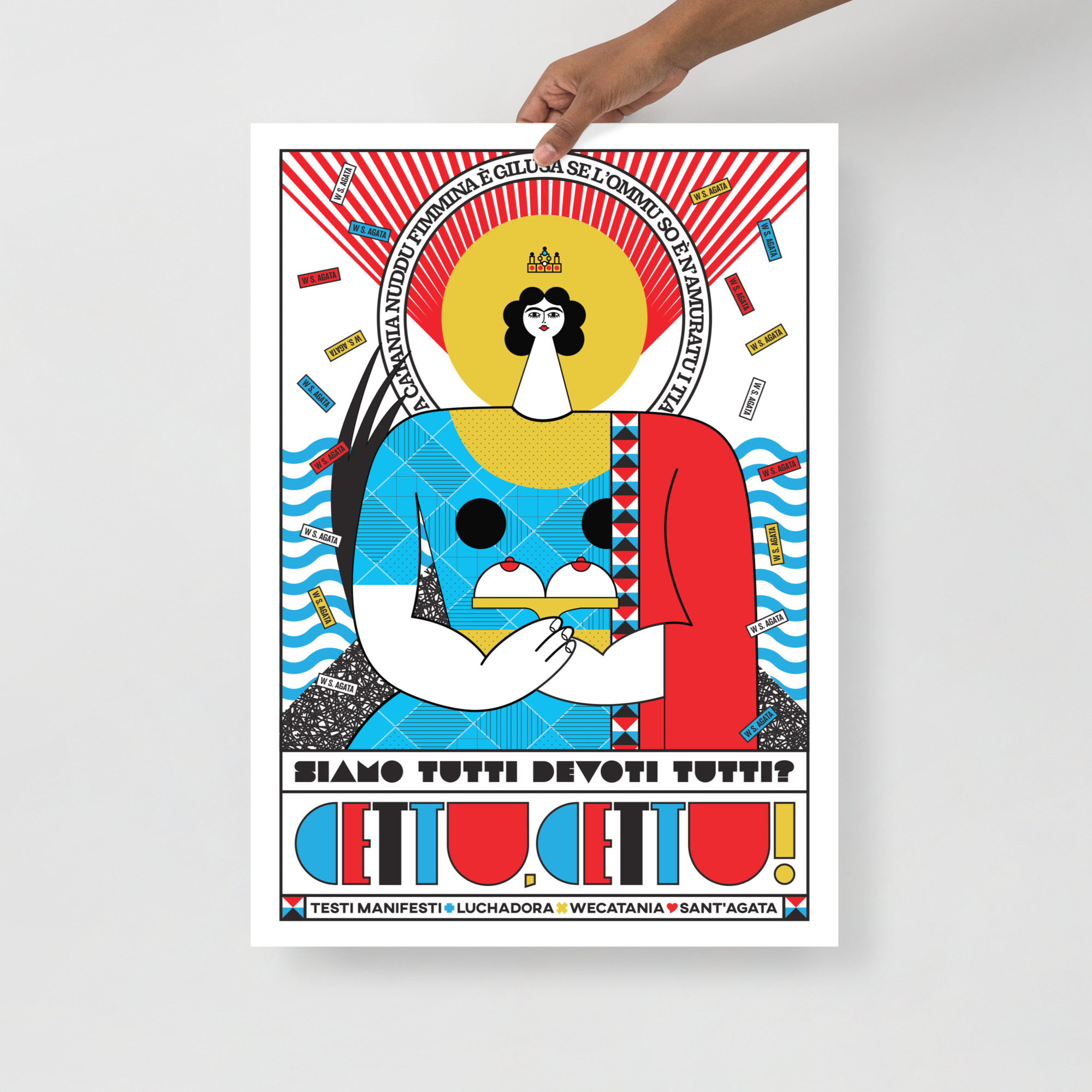 Sant’Agata Tribute Poster – TESTIMANIFESTI & LUCHADORA x WECATANIA