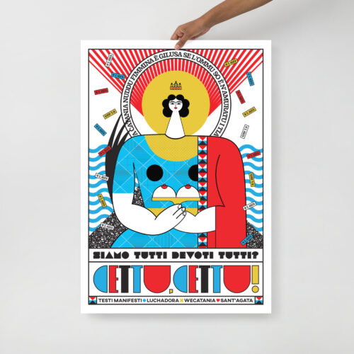 Sant’Agata Tribute Poster – TESTIMANIFESTI & LUCHADORA x WECATANIA