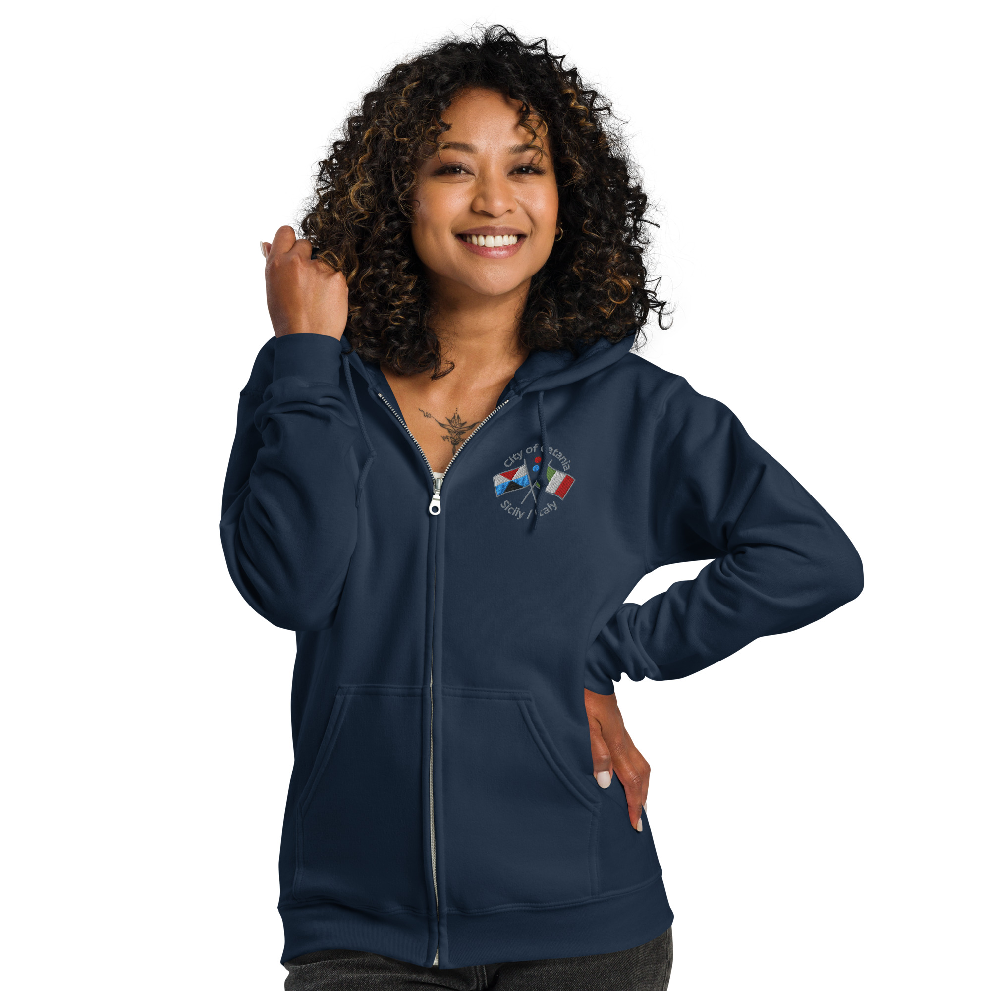 CATANIA / ITALY Unisex Zip Hoodie