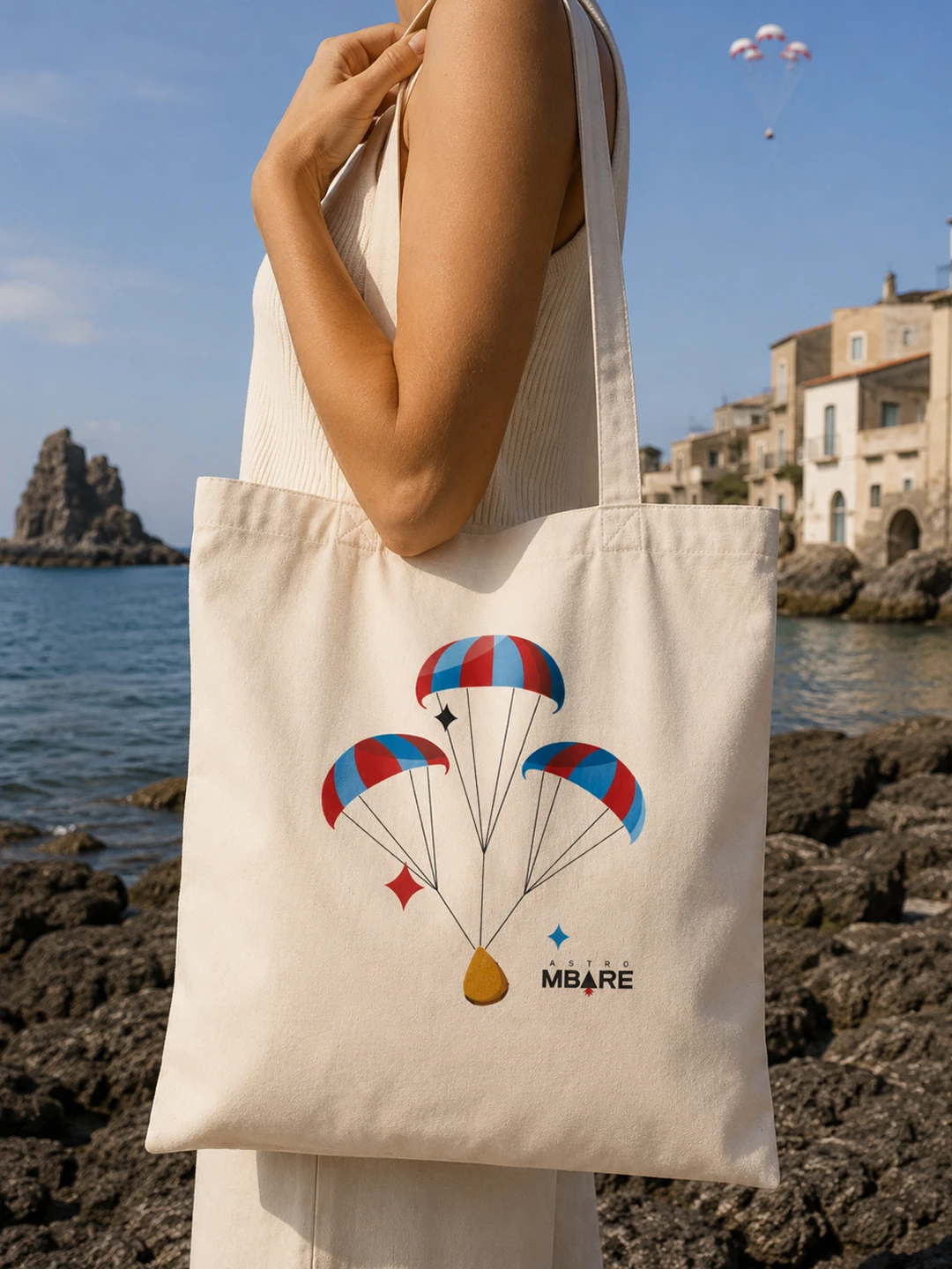 astrombare-wecatania-arancino-capsula-spaziale_0004s_0000_3 Rientro a Casa - AstroMbare x WeCatania - Tote Bag