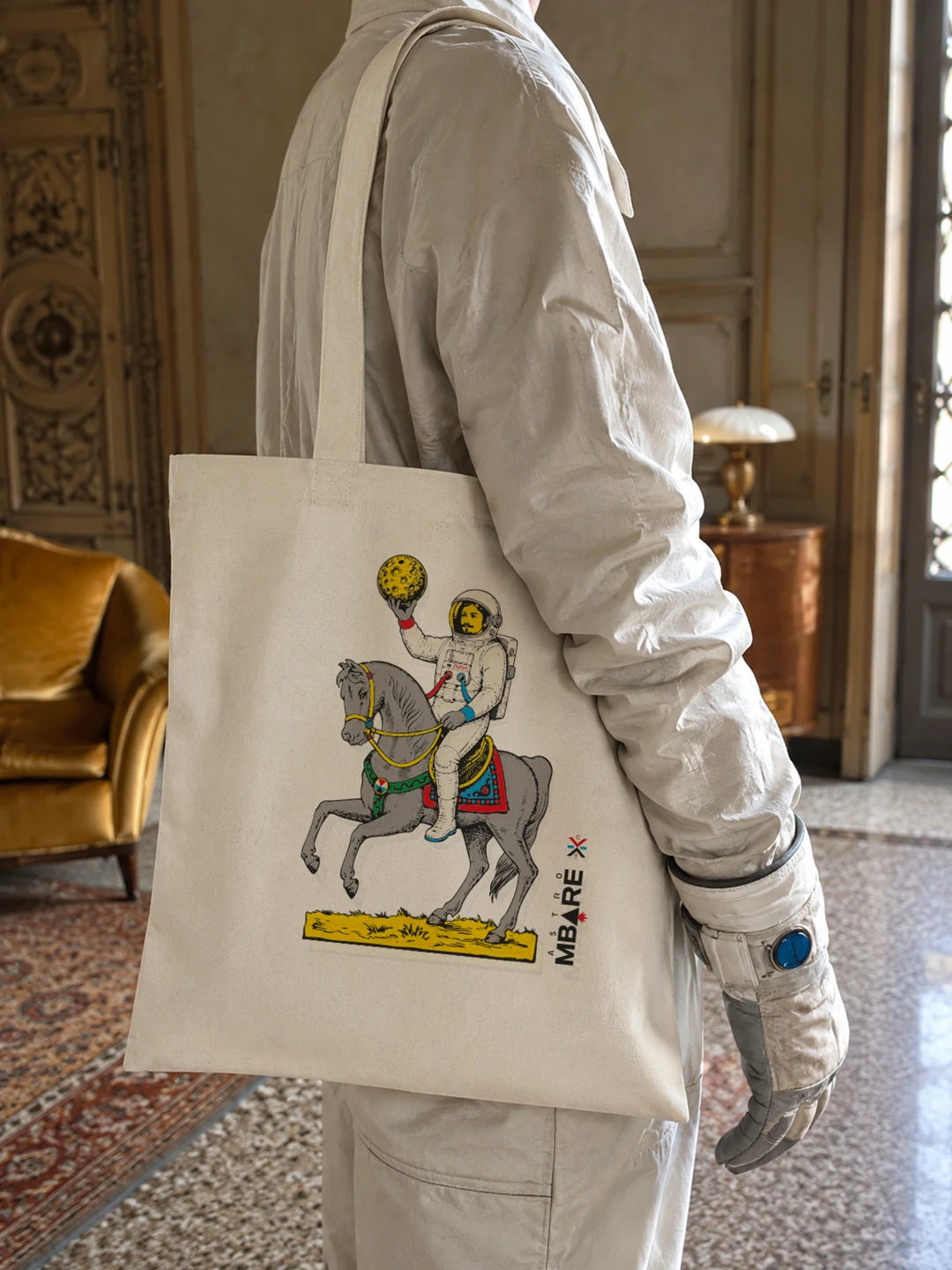 astrombare-wecatania-cavallo-astronauta_0004s_0000_3 Passiata Lunare - AstroMbare x WeCatania - Tote Bag