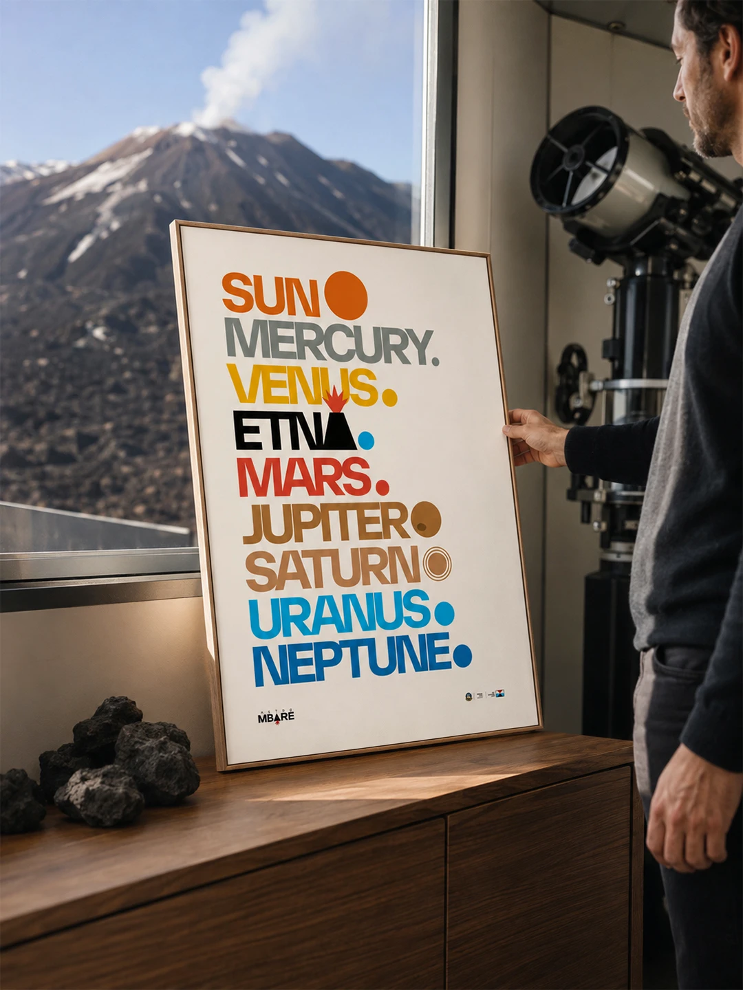 Centro di Gravità Permanente - AstroMbare x Wecatania - Poster
