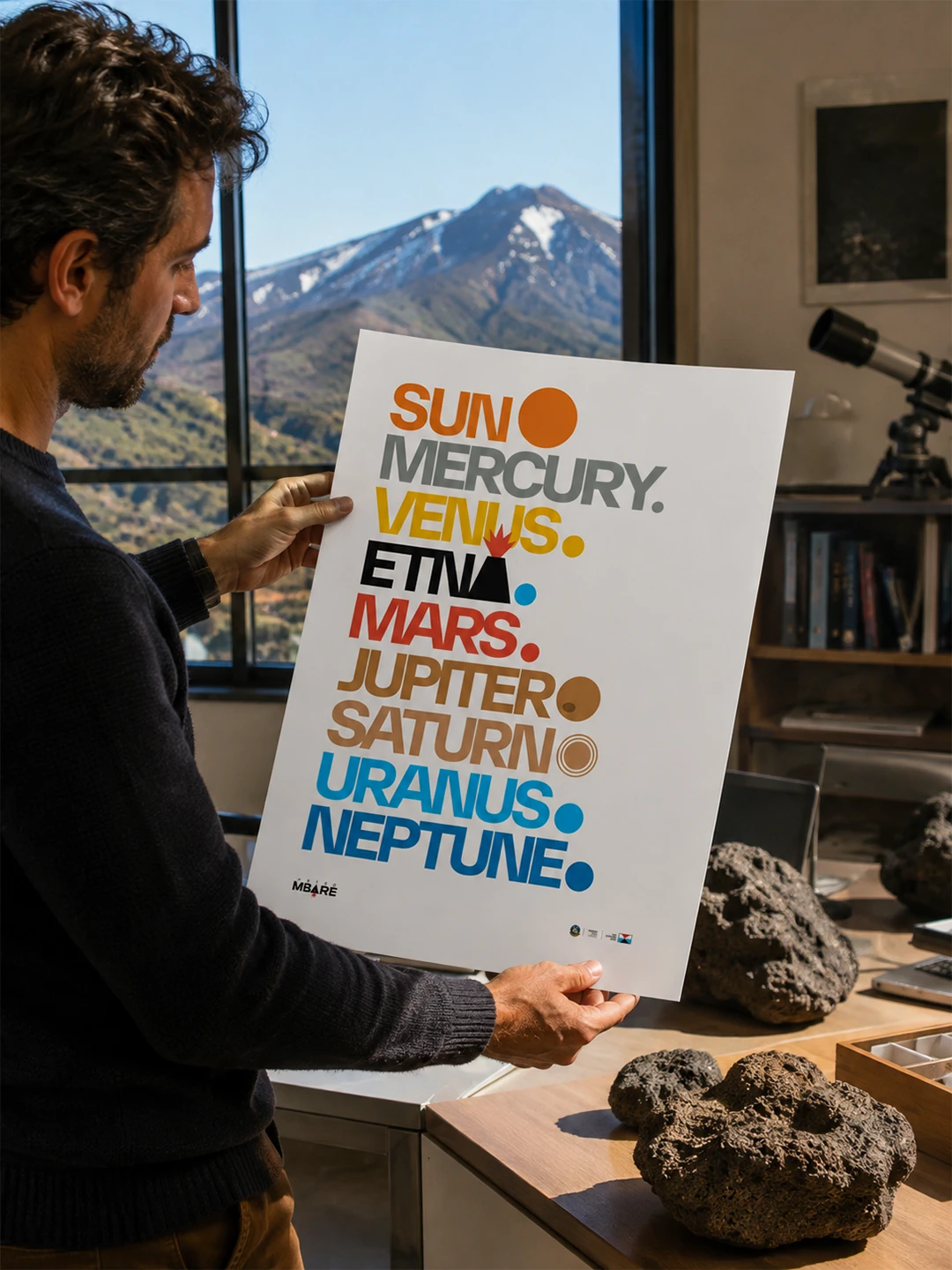 Centro di Gravità Permanente - AstroMbare x Wecatania - Poster