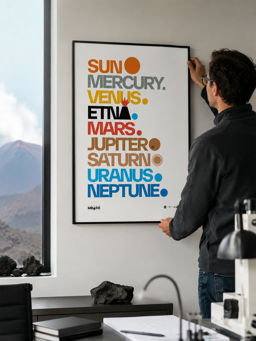 Centro di Gravità Permanente - AstroMbare x Wecatania - Poster