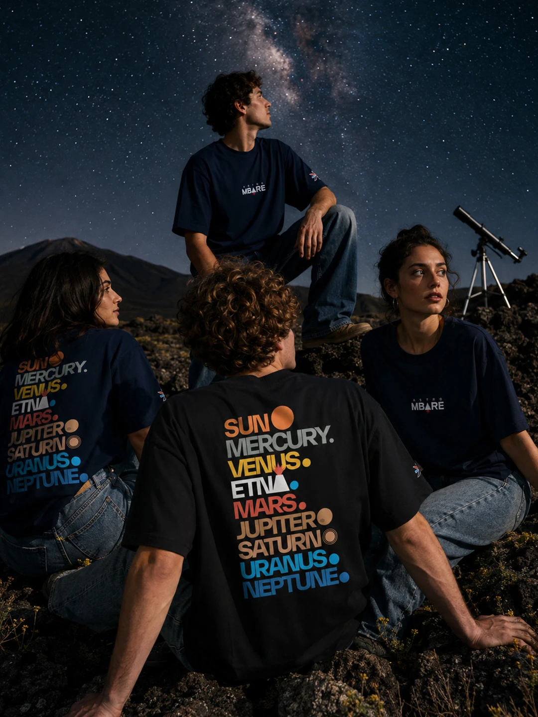 Centro di Gravità Permanente - AstroMbare x Wecatania - Tshirt Oversize