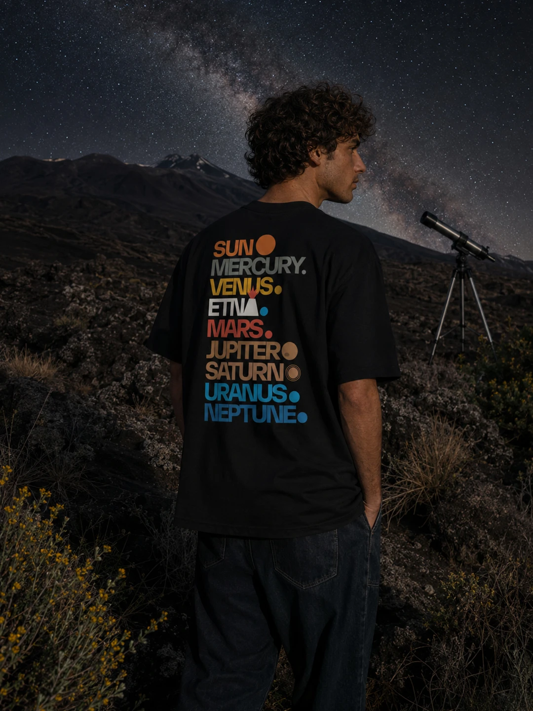 Centro di Gravità Permanente - AstroMbare x Wecatania - Tshirt Oversize