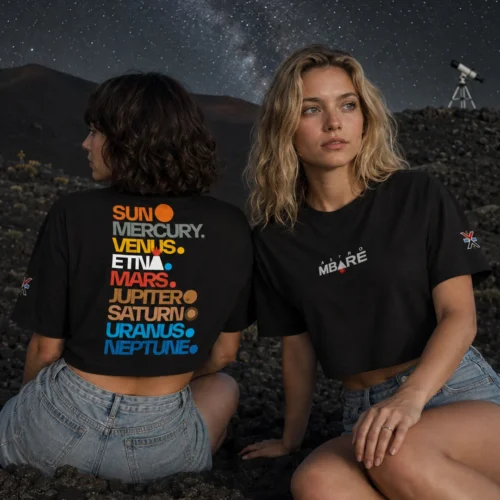 Centro di Gravità Permanente – AstroMbare x Wecatania – Crop Top