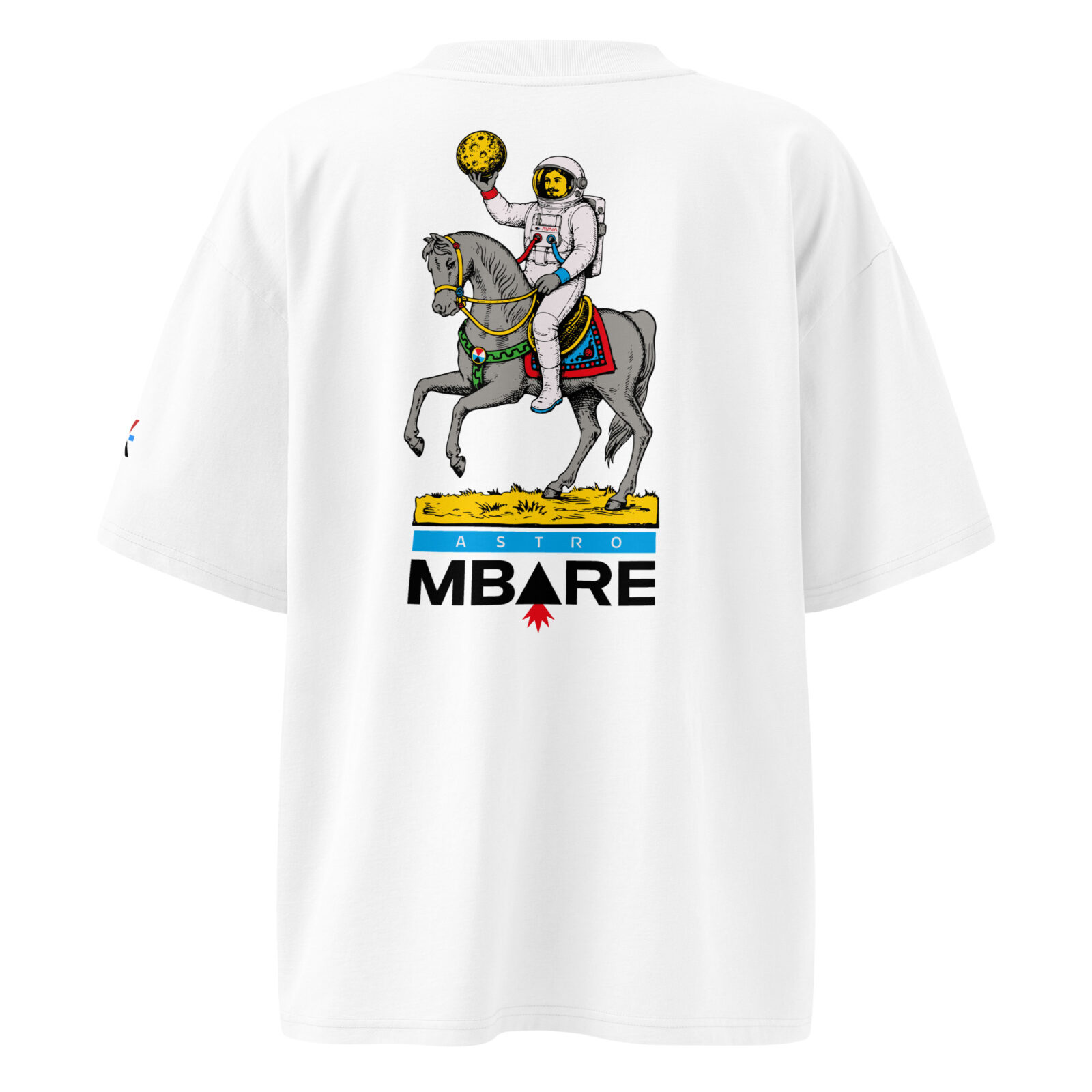 unisex-organic-oversized-high-neck-blaster-2.0-t-shirt-white-back-6a908e7eb05b7.jpg Passiata Lunare - AstroMbare x WeCatania - Oversize Tshirt