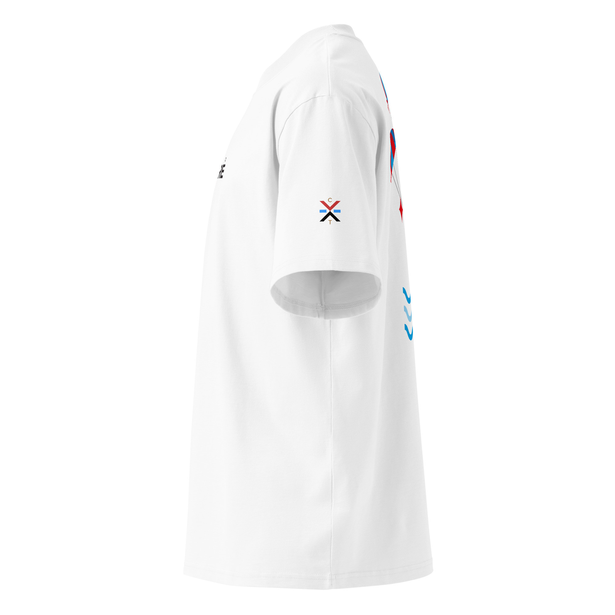 unisex-organic-oversized-high-neck-blaster-2.0-t-shirt-white-left-6a91319682408.jpg Rientro a Casa - AstroMbare x WeCatania - Oversize Tshirt