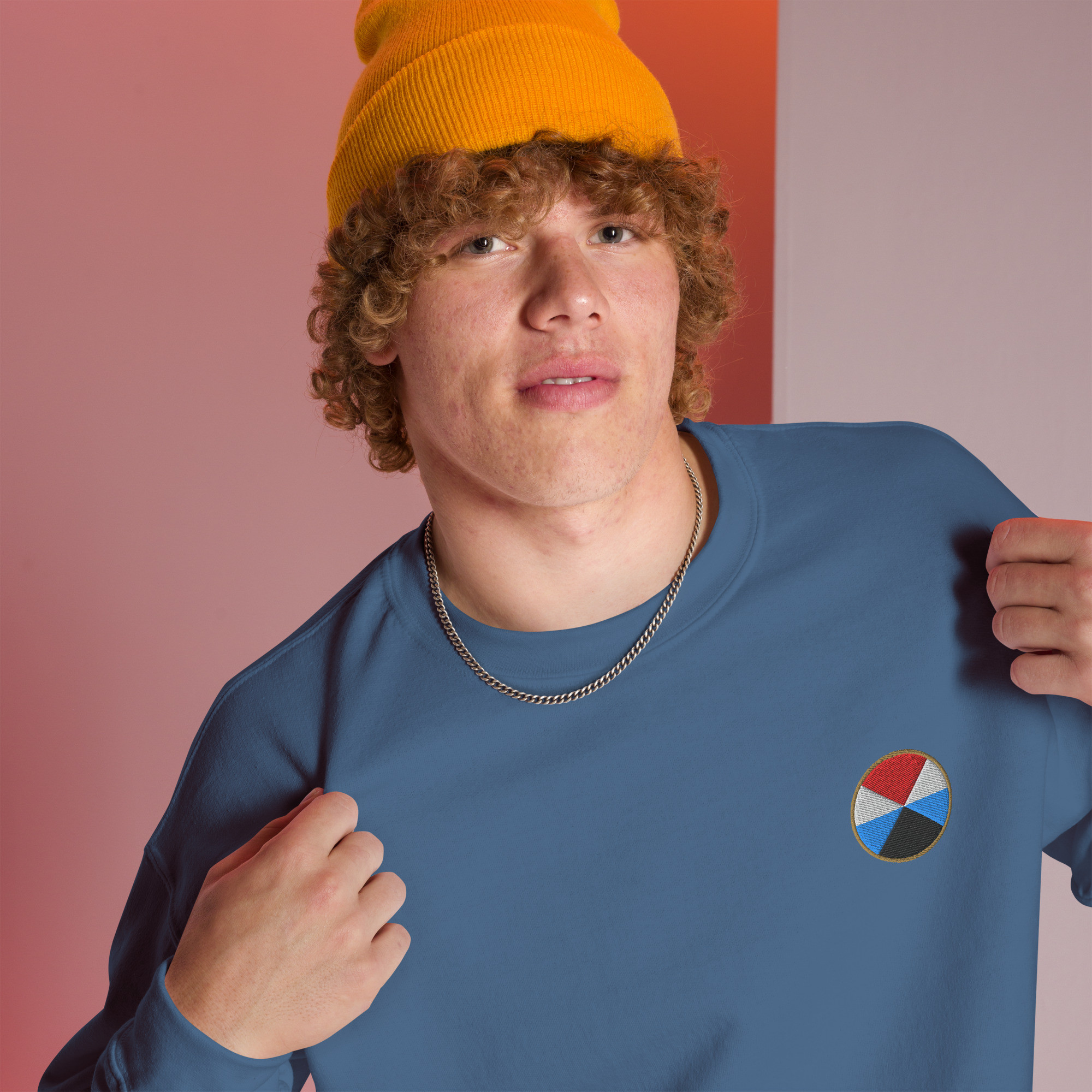 unisex-crew-neck-sweatshirt-indigo-blue-right-front-6aa040bf2bd23.jpg CATANIA BASIC - Felpa girocollo unisex