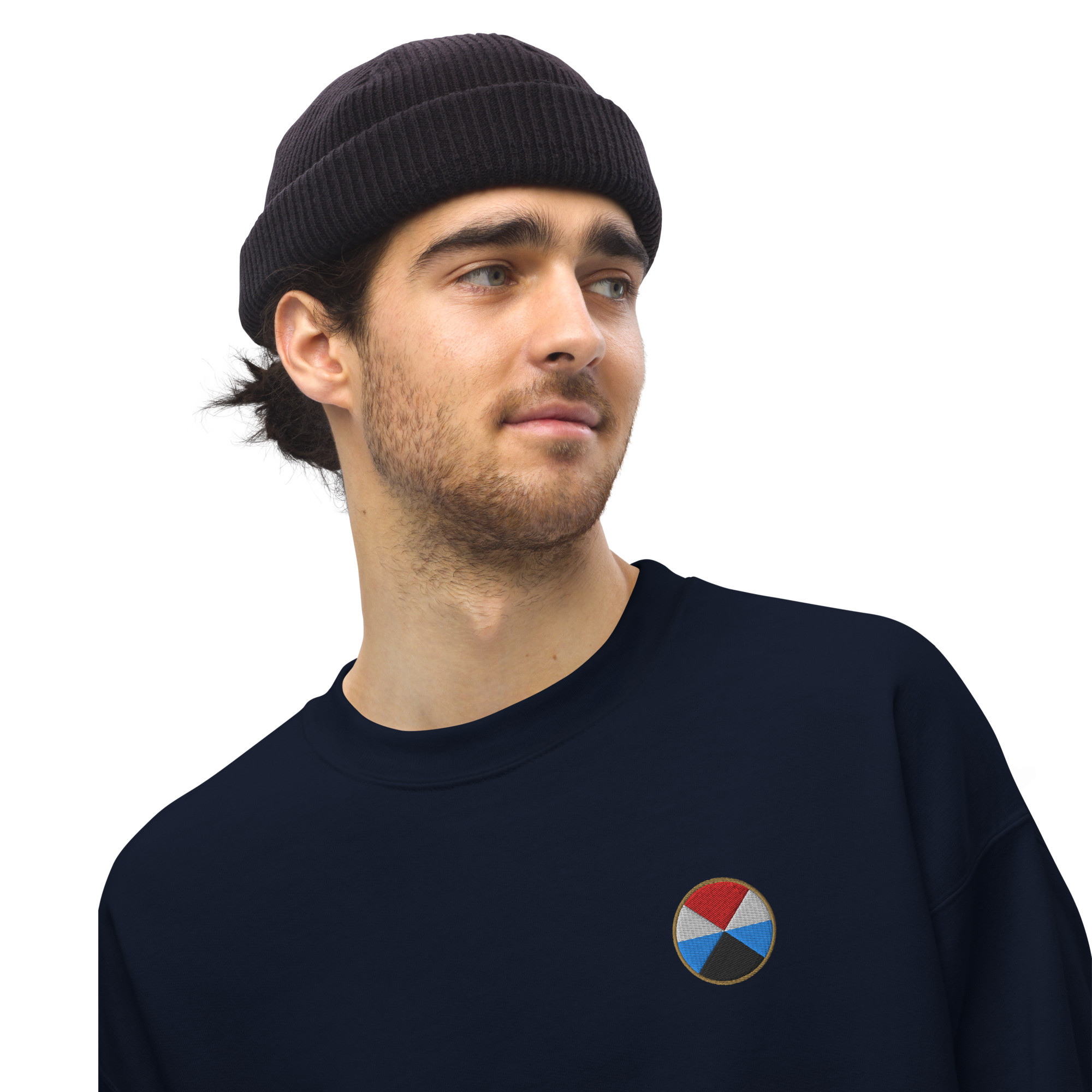 unisex-crew-neck-sweatshirt-navy-front-6aa040bf29755.jpg CATANIA BASIC - Felpa girocollo unisex
